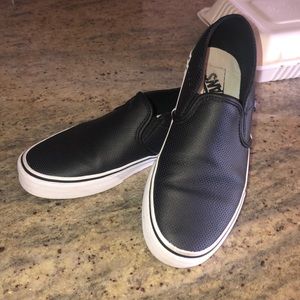 VANS perf leather slip on